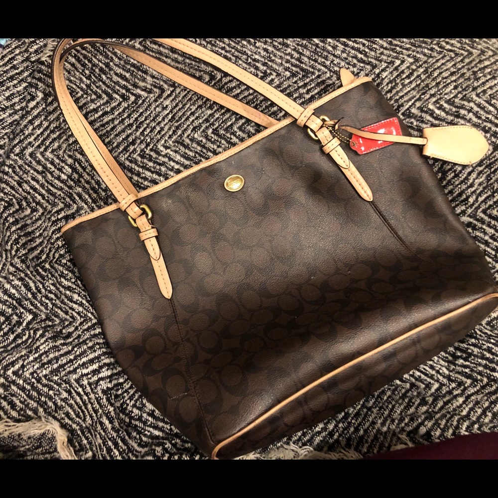 Authentic coach tote